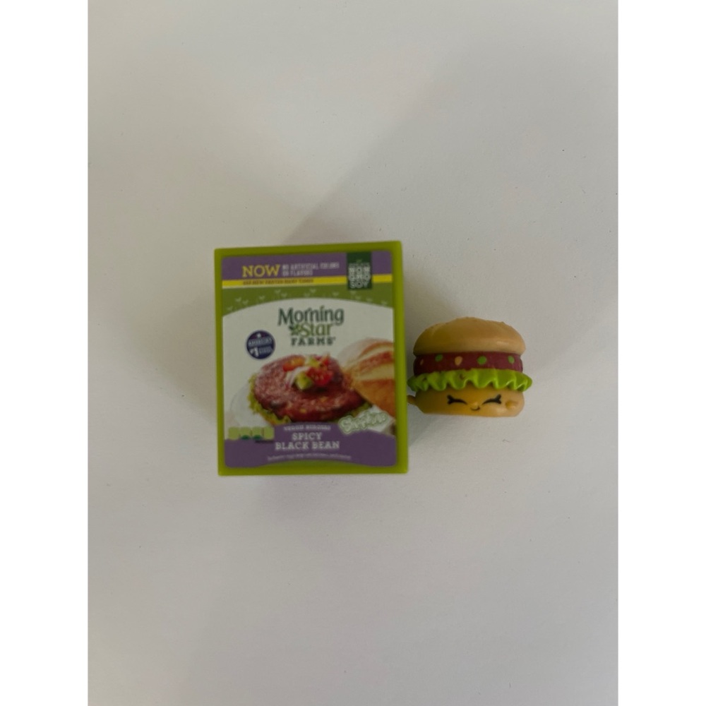 Shopkins Morningstar Black Bean Burger Figurine